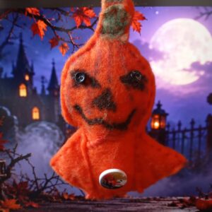 Mini Poupiche Grabuge – Citrouille d’Halloween à adopter
